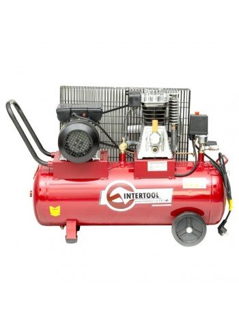 Компрессор 50 л, 1.8 кВт, 220 В, 8 атм, 233 л/мин. INTERTOOL PT-0011