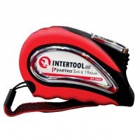 Рулетка с металлическим полотном 5 м x 19 мм, автостоп полотна INTERTOOL MT-0405