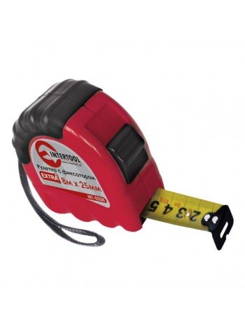 Рулетка с металлическим полотном 5 м x 19 мм "EXTRA" INTERTOOL MT-0205