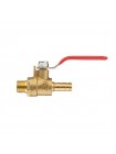 Кран шаровый воздушный, латунь, наружная резьба 1/4" на шланг 8мм, STORM INTERTOOL PT-1888