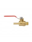 Кран шаровый воздушный, латунь, наружная резьба 1/4" на шланг 6мм, STORM INTERTOOL PT-1886