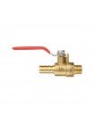 Кран шаровый воздушный, латунь, наружная резьба 1/4" на шланг 10мм, STORM INTERTOOL PT-1890