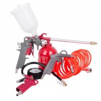 Набор покрасочный пневматический 5 ед., Intertool PT-1501