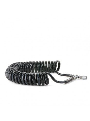 Шланг для аерографа спіральний, поліуретан 6*4 мм, 3 м, 1/8"-1/8" INTERTOOL PT-1750