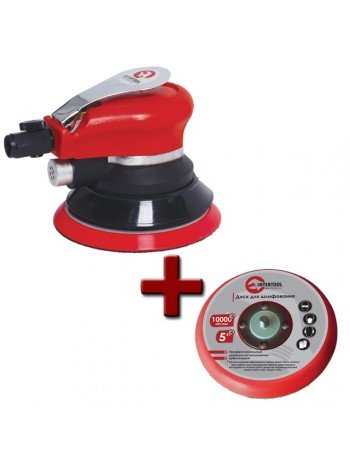 Шліфмашина пневматична ексцентрикова, Intertool PT-1006