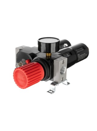 Блок подготовки воздуха 1/2", 5мкм, 1800л/мин, металл, профессиональный INTERTOOL PT-1434