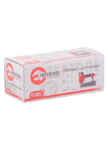 Цвях для степлера PT-1603 50 мм 1,0x1,25 мм 5000 шт/упак. INTERTOOL PT-8650
