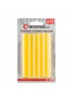 Комплект жовтих клейових стрижнів 11.2 мм*100мм, 12шт. INTERTOOL RT-1049