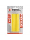 Комплект желтых клеевых стержней 7.4мм*100мм, 12шт. INTERTOOL RT-1050