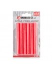 Комплект червоних клейових стрижнів 11.2 мм*100мм, 12шт. INTERTOOL RT-1041