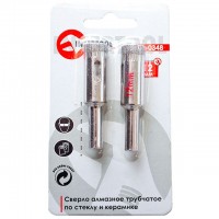 Алмазне свердло трубчасте по склу та кераміці 12 мм INTERTOOL SD-0348