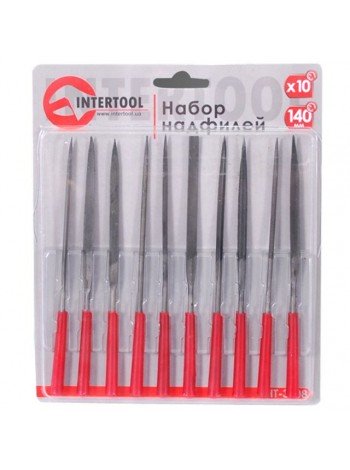 Набір надфилей 10 шт., 140 мм INTERTOOL HT-3708