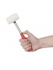 Киянка гумова 225 р. 40 мм, біла гума, металевих сіт. ручка INTERTOOL HT-0234