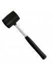 Киянка гумова 340 г, 55 мм, чорна гума, металевих сіт. ручка INTERTOOL HT-0229