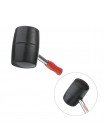 Киянка гумова 900 р. 90 мм, чорна гума, металевих сіт. ручка INTERTOOL HT-0233