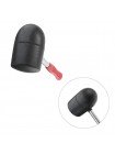 Киянка резиновая 1250г, 90мм черная резина, металлическая ручка INTERTOOL HT-0228