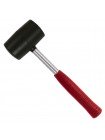 Киянка гумова 450 р. 65 мм, чорна гума, металевих сіт. ручка INTERTOOL HT-0231