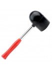 Киянка гумова 1250г, 90мм чорна гума, металева ручка INTERTOOL HT-0228