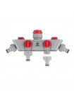 Розподільник 4-х канальний з регулюванням кожного каналу INTERTOOL GE-2004