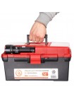 Ящик для инструмента c фонарем 16" 395*220*200 мм INTERTOOL BX-0017