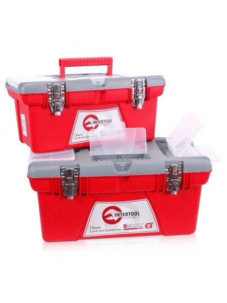 Комплект ящиків для інструментів з металевим замком, 2 шт INTERTOOL BX-0502