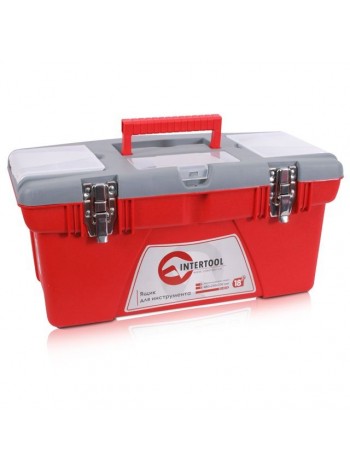 Скринька для інструментів з металевими замками, 18" 480x250x230 мм INTERTOOL BX-0518