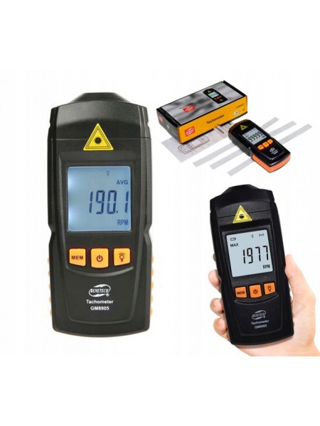 Тахометр безконтактний (2,5-99999 об/хв) BENETECH GM8905