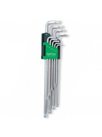 Г-образные ключи TORX TOPTUL T10-T50 9ед. супердлинные GAAL0923