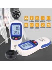 Цифровой крыльчатый анемометр 0,3-30м/с, -10-45°C WINTACT WT82
