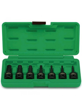 Набор насадок ударных HEX TOPTUL 1/2" 4-14мм 7 ед. GDAI0702
