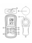 Люксметр + термометр, Bluetooth 200000 Lux BENETECH GM1030