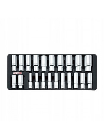 Набір головок довгих 1/2" 8-32мм 22ед. (в ложементі) TOPTUL GAAT2202
