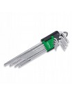 Г-образні ключі TORX TOPTUL T10-T50 9ед. супердовгі з отвором GAAL0915