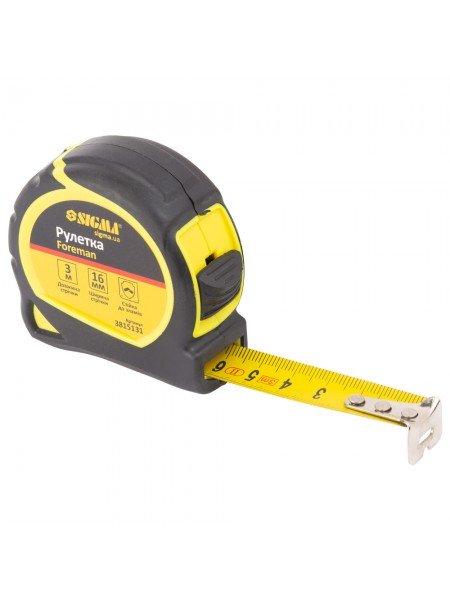 Рулетка Foreman 3м*16мм Sigma (3815131)