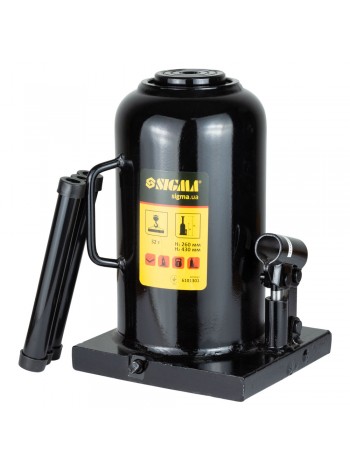 Домкрат гідравлічний пляшковий Sigma 30т H 285-465мм (6101301)
