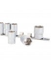 Набір насадок шестигранних 1/2" на планці 10шт CrV Sigma (6003681)
