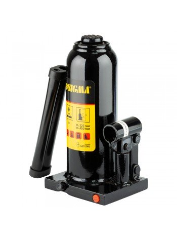 Домкрат гідравлічний пляшковий 8т H 230-457мм Sigma (6101081)
