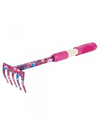 Грабли 5-ти зубые (pink) (TPR) FLORA (5043154)