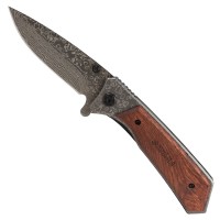 Нож раскладной 122мм (рукоятка дерево) Sigma (4375821)