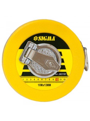 Рулетка скловолокно 10м*13мм Sigma (3831101)