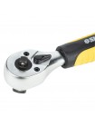 Ключ-трещотка двухсторонняя укороченная 1/4"-1/2" 145мм 72T CrV Sigma (6050251)