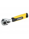 Ключ-трещотка двухсторонняя укороченная 1/4"-1/2" 145мм 72T CrV Sigma (6050251)