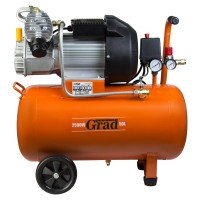 Компрессор двухцилиндровый 2,5кВт 435л/мин 8бар 50л (2 крана) Grad Sigma 7043945