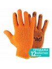 Рукавички трикотажні з ПВХ точкою р10 Лайт (помаранчеві) Grad (9442775)