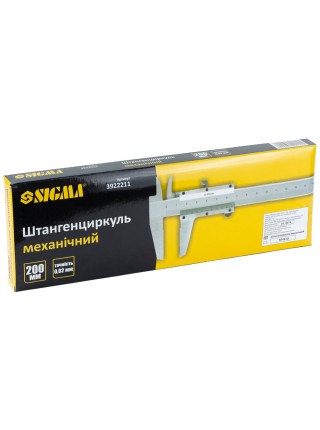 Штангенциркуль механічний 200мм Sigma (3922211)