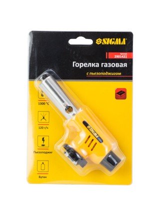 Пальник газовий з керамічним соплом і п'єзопідпалом Sigma (2901421)