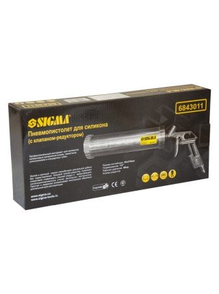 Пневмопістолет для силікону (з клапаном-редуктором) Sigma (6843011)