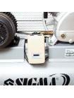 Компресор ремінною двоциліндровий 380В 4кВт 700л/хв 10бар 150л Sigma (7044631)