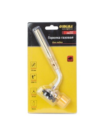 Пальник газовий для пайки Ø10мм Sigma (2901551)