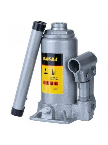 Домкрат гидравлический бутылочный 5т H 185-355мм Standard Sigma (6106051)
